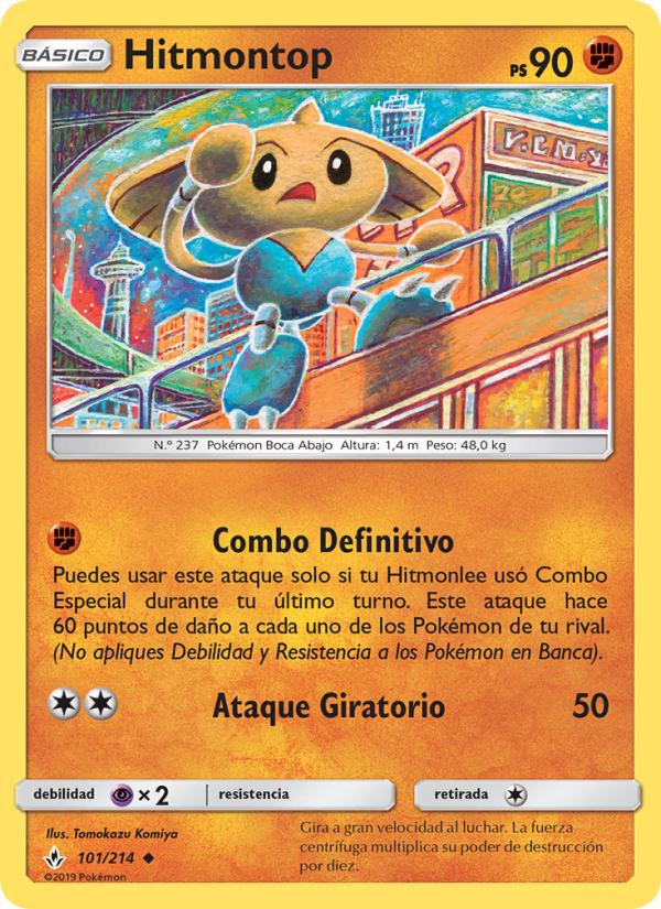Hitmontop 101 — Unbroken Bonds (Spanish Pokémon TCG card)