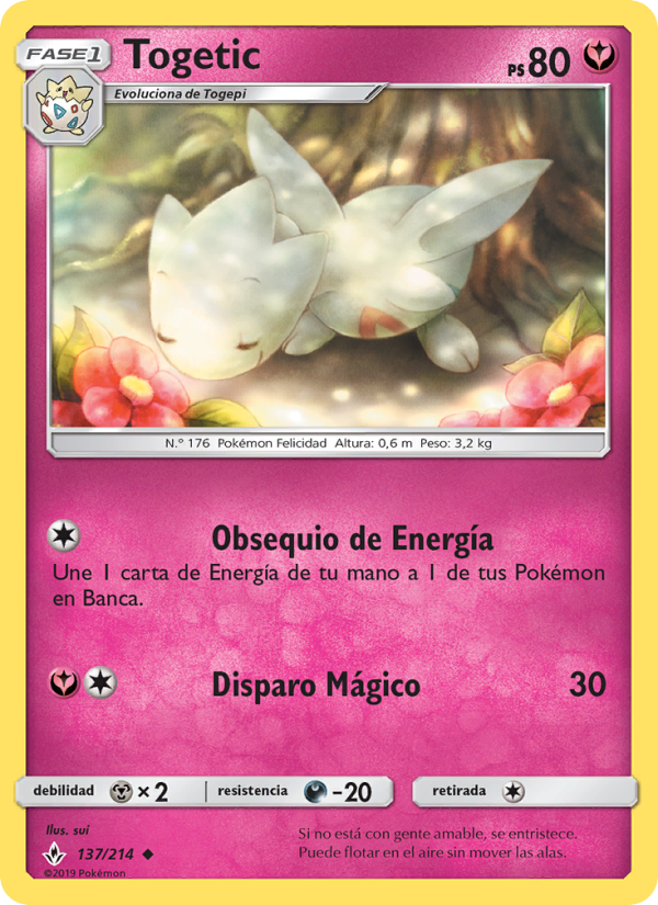 Togetic 137 — Unbroken Bonds (Spanish Pokémon TCG card)