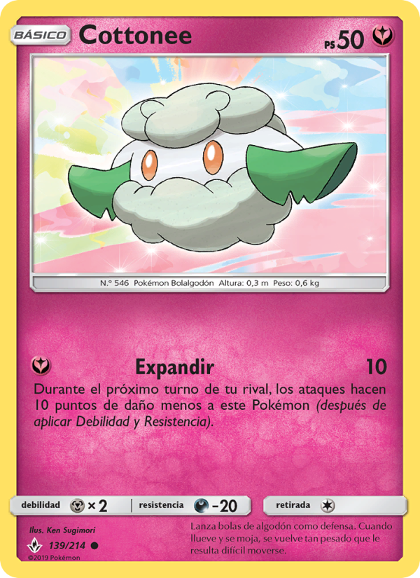 Cottonee 139 — Unbroken Bonds (Spanish Pokémon TCG card)