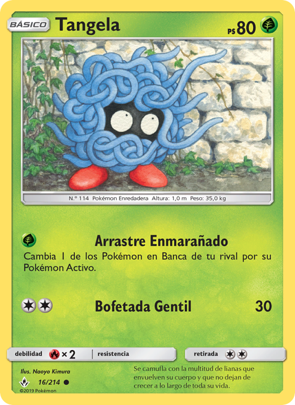 Tangela 16 — Unbroken Bonds (Spanish Pokémon TCG card)