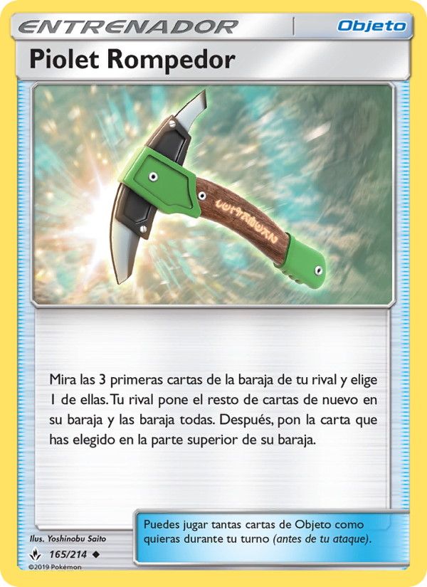 Piolet Rompedor 165 — Unbroken Bonds (Spanish Pokémon TCG card)