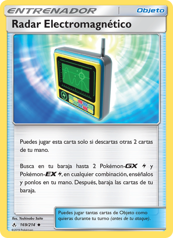Radar Electromagnético 169 — Unbroken Bonds (Spanish Pokémon TCG card)