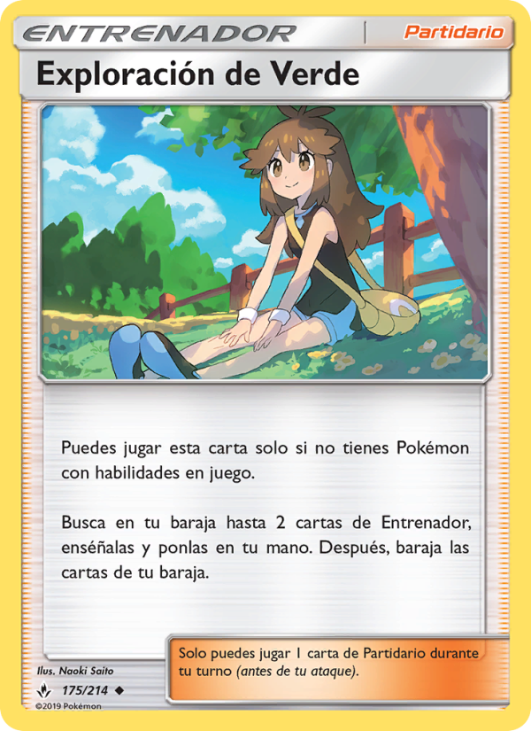 Exploración de Verde 175 — Unbroken Bonds (Spanish Pokémon TCG card)