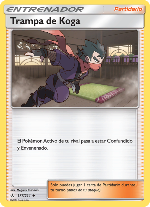 Trampa de Koga 177 — Unbroken Bonds (Spanish Pokémon TCG card)