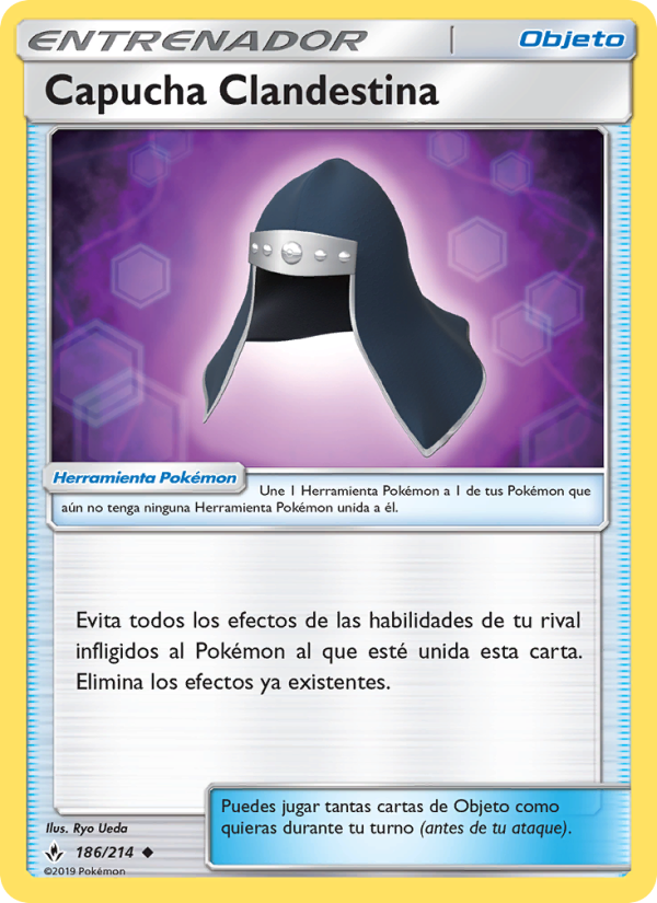 Capucha Clandestina 186 — Unbroken Bonds (Spanish Pokémon TCG card)