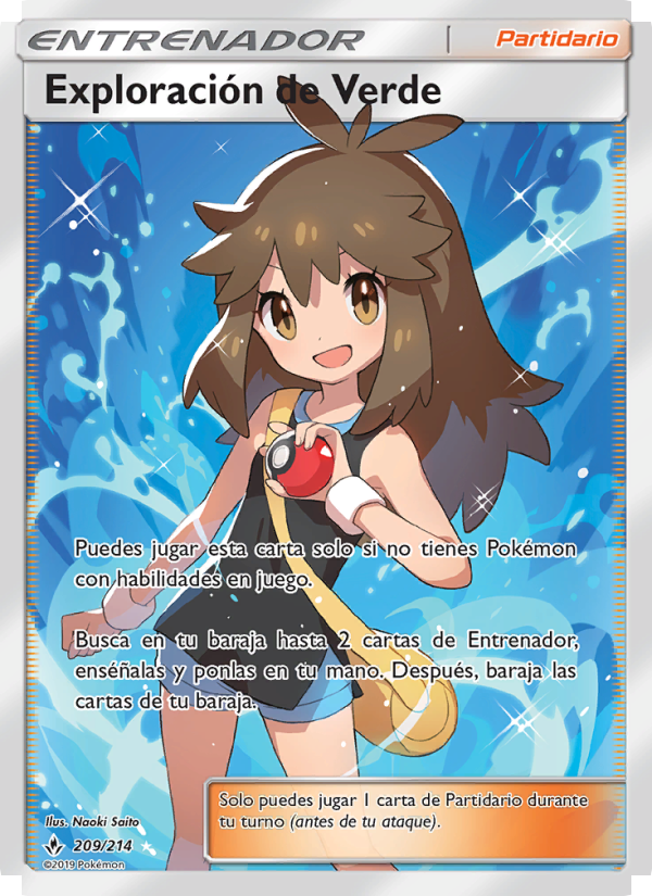 Exploración de Verde 209 — Unbroken Bonds (Spanish Pokémon TCG card)