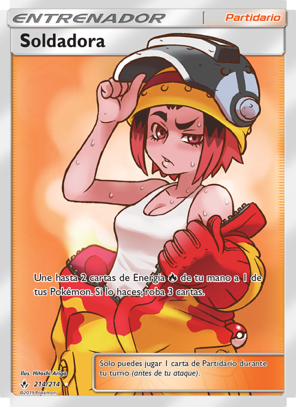 Soldadora 214 — Unbroken Bonds (Spanish Pokémon TCG card)
