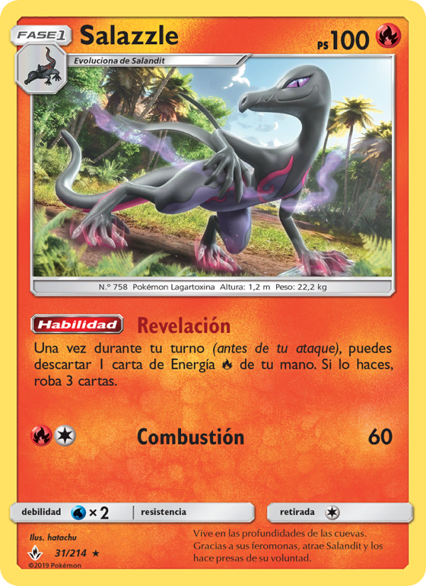 Salazzle 31 — Unbroken Bonds (Spanish Pokémon TCG card)