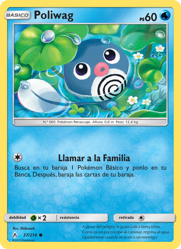 Poliwag 37 — Unbroken Bonds (Spanish Pokémon TCG card)