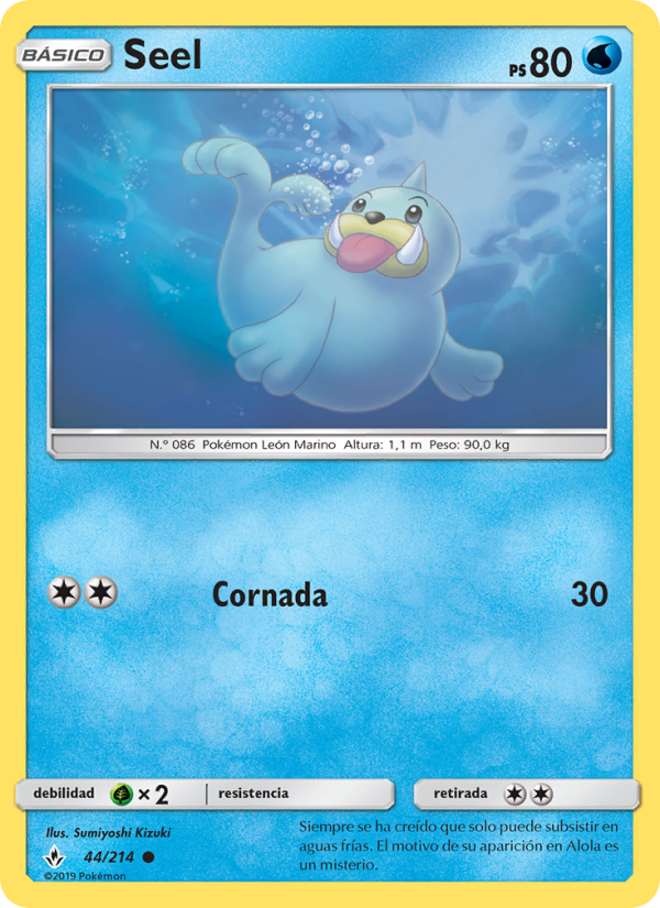 Seel 44 — Unbroken Bonds (Spanish Pokémon TCG card)