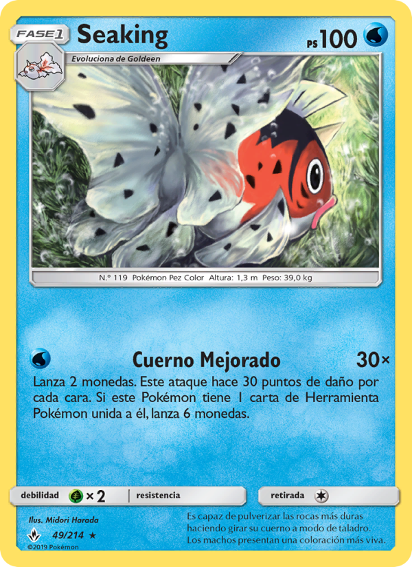 Seaking 49 — Unbroken Bonds (Spanish Pokémon TCG card)