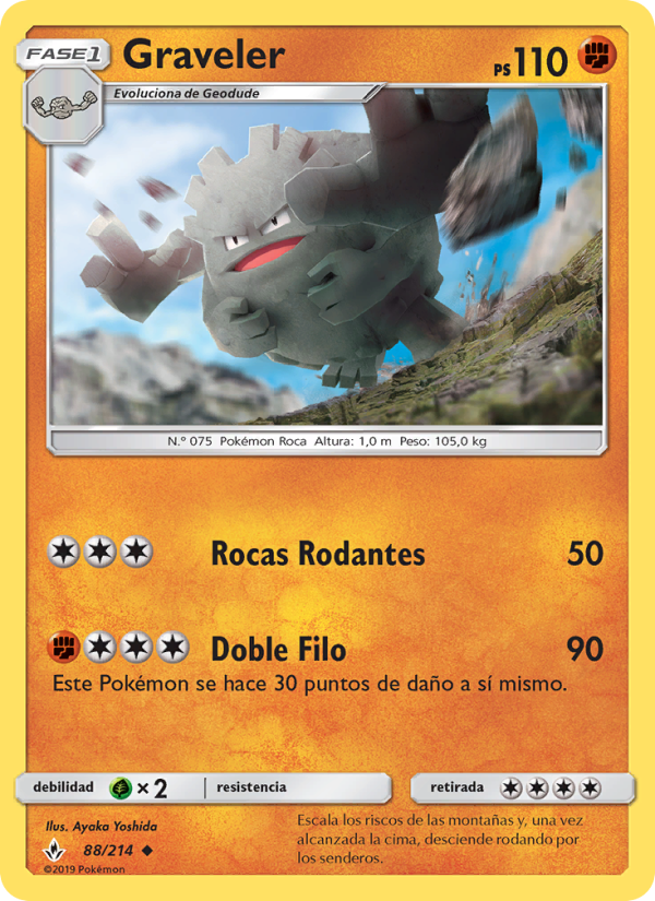Graveler 88 — Unbroken Bonds (Spanish Pokémon TCG card)