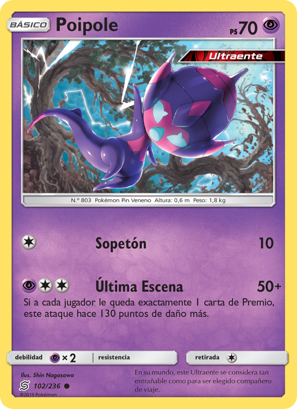 Poipole 102 — Unified Minds (Spanish Pokémon TCG card)