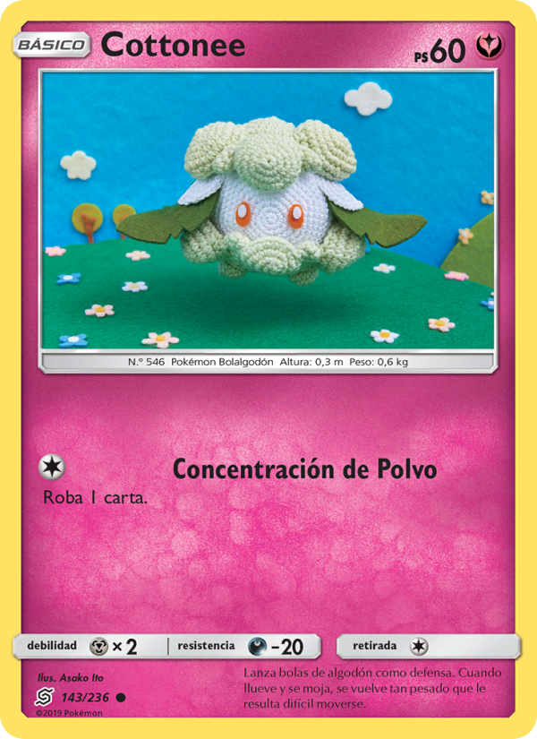 Cottonee 143 — Unified Minds (Spanish Pokémon TCG card)