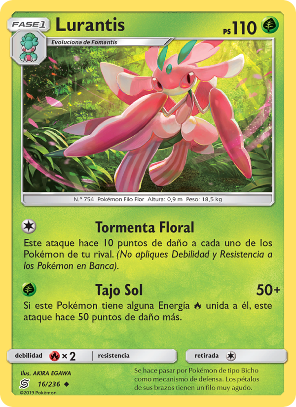 Lurantis 16 — Unified Minds (Spanish Pokémon TCG card)