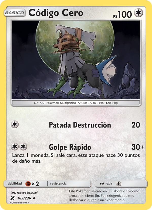 Código Cero 183 — Unified Minds (Spanish Pokémon TCG card)