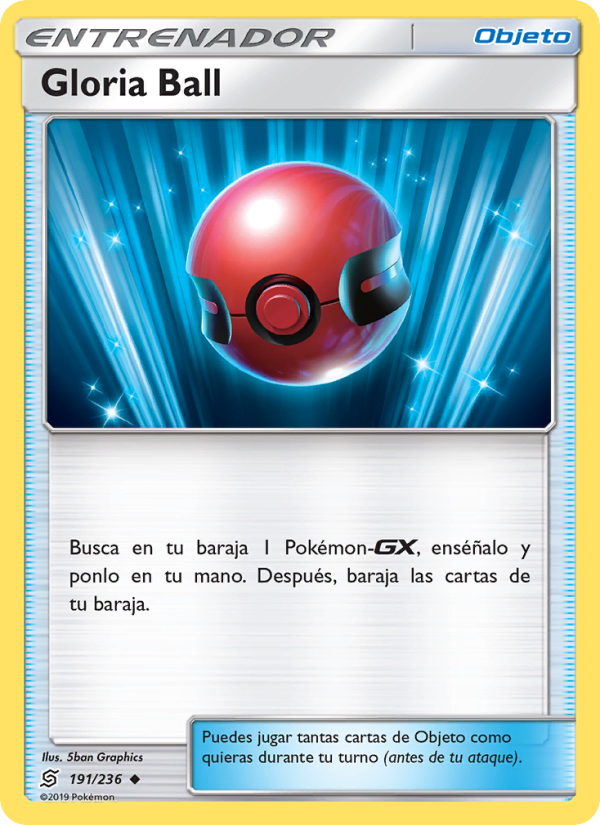 Gloria Ball 191 — Unified Minds (Spanish Pokémon TCG card)