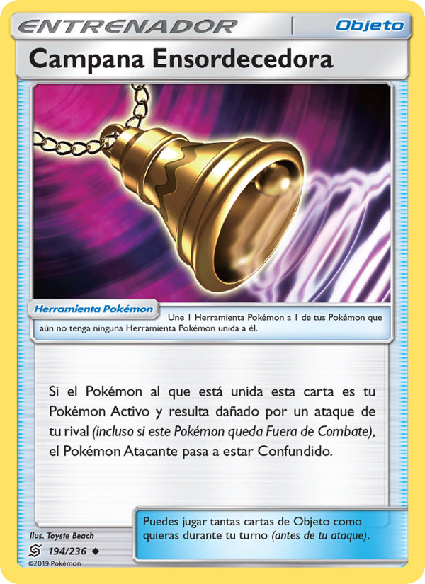 Campana Ensordecedora 194 — Unified Minds (Spanish Pokémon TCG card)