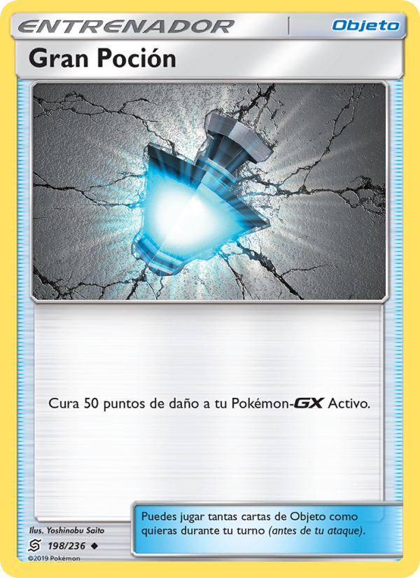 Gran Poción 198 — Unified Minds (Spanish Pokémon TCG card)