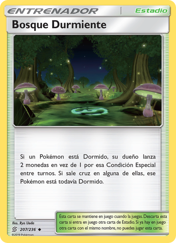 Bosque Durmiente 207 — Unified Minds (Spanish Pokémon TCG card)