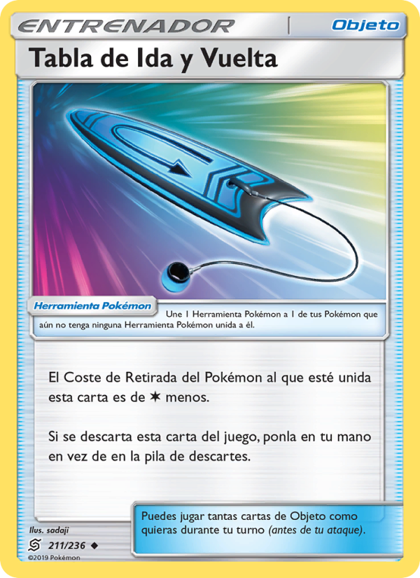 Tabla de Ida y Vuelta 211 — Unified Minds (Spanish Pokémon TCG card)