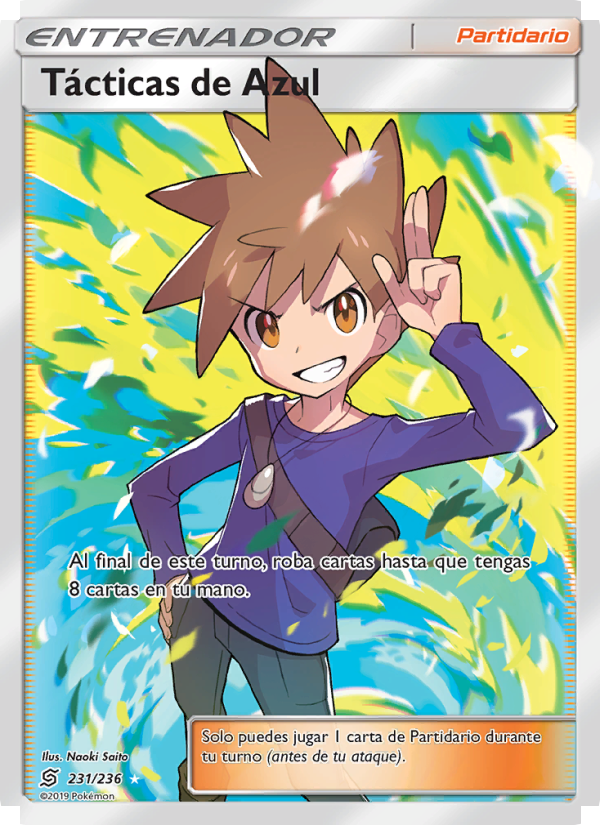 Tácticas de Azul 231 — Unified Minds (Spanish Pokémon TCG card)