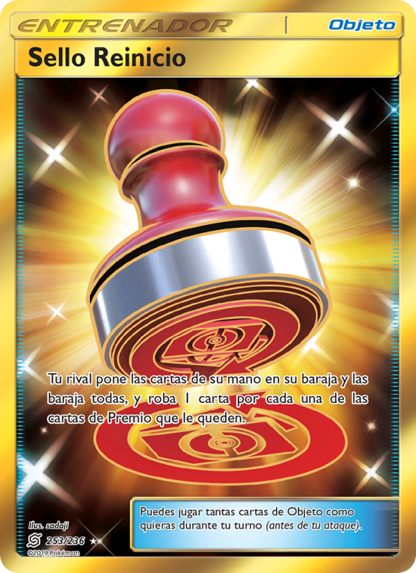 Sello Reinicio 253 — Unified Minds (Spanish Pokémon TCG card)