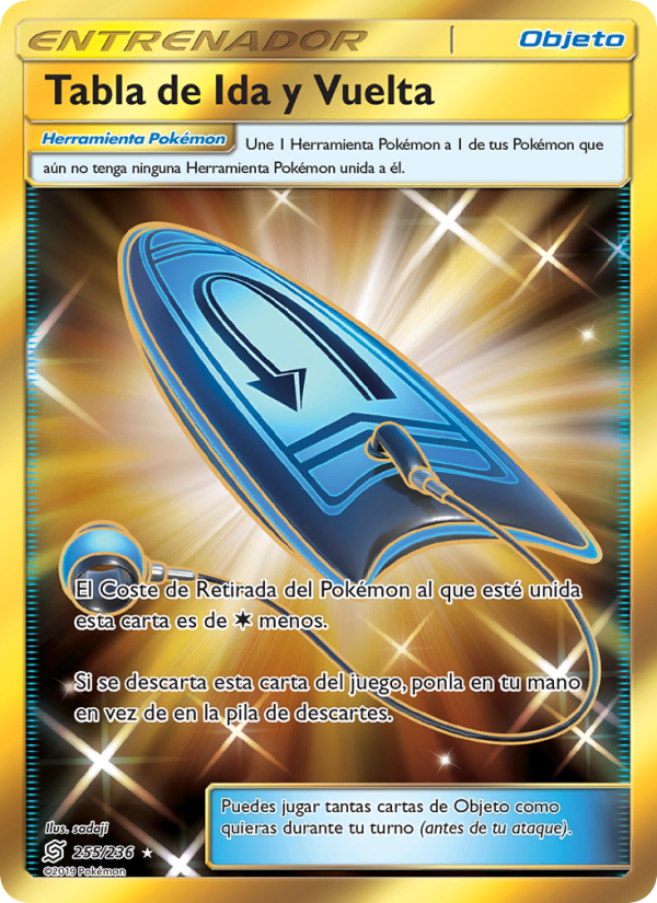 Tabla de Ida y Vuelta 255 — Unified Minds (Spanish Pokémon TCG card)