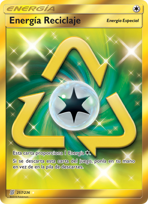Energía Reciclaje 257 — Unified Minds (Spanish Pokémon TCG card)