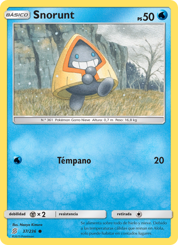 Snorunt 37 — Unified Minds (Spanish Pokémon TCG card)
