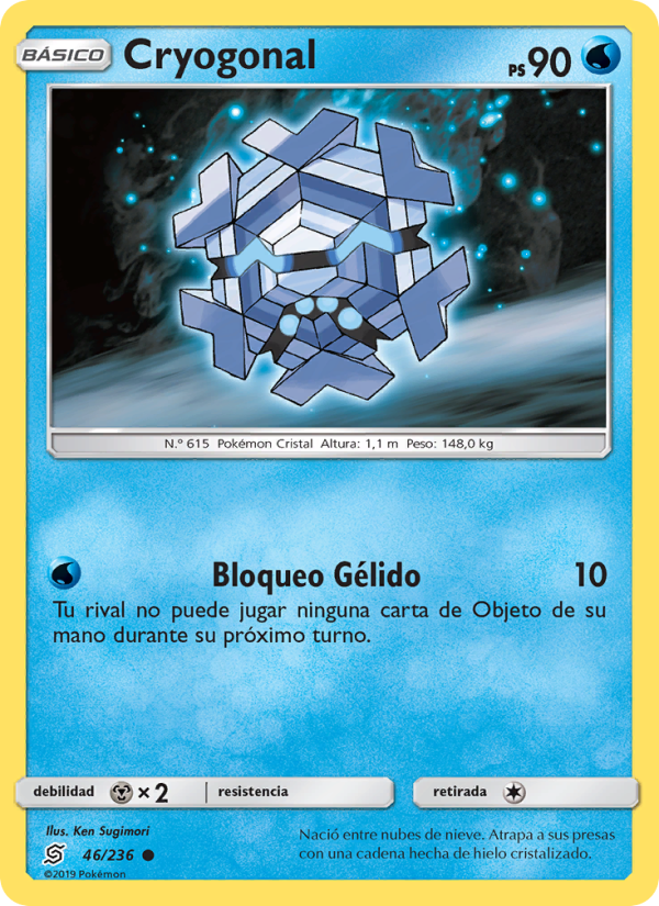 Cryogonal 46 — Unified Minds (Spanish Pokémon TCG card)