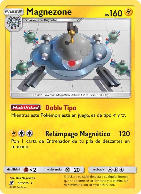 Magnezone 60 — Unified Minds (Spanish Pokémon TCG card)