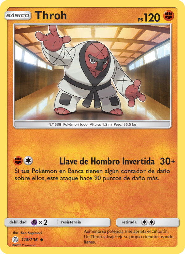 Throh 118 — Cosmic Eclipse (Spanish Pokémon TCG card)