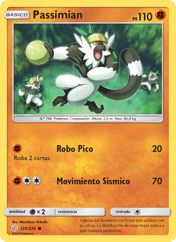 Passimian 125 — Cosmic Eclipse (Spanish Pokémon TCG card)