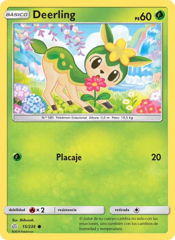 Deerling 15 — Cosmic Eclipse (Spanish Pokémon TCG card)