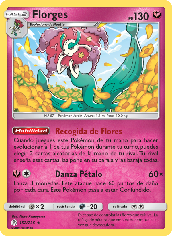 Florges 152 — Cosmic Eclipse (Spanish Pokémon TCG card)