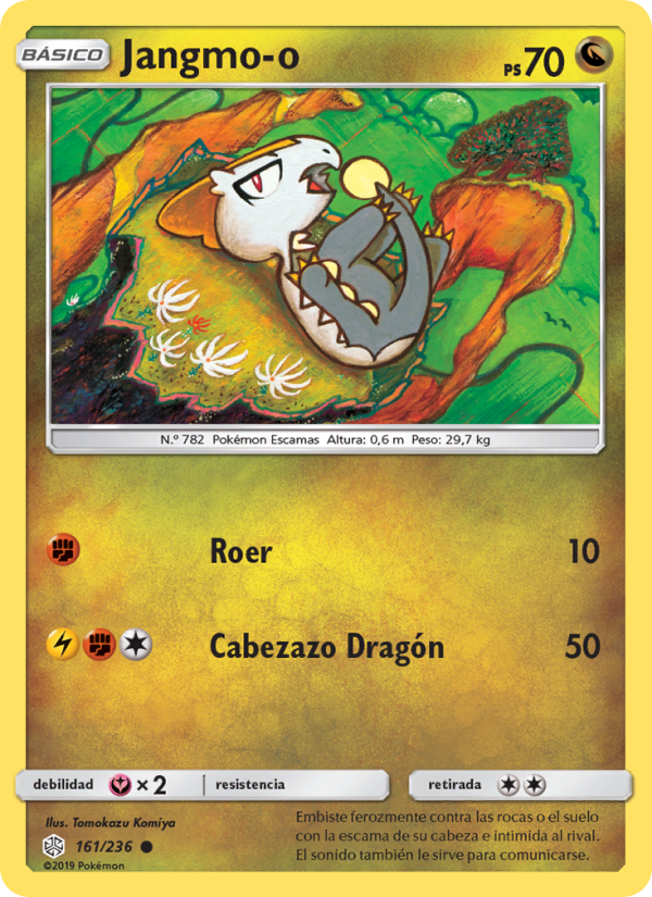 Jangmo-o 161 — Cosmic Eclipse (Spanish Pokémon TCG card)