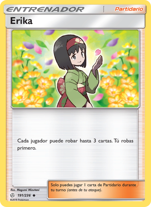 Erika 191 — Cosmic Eclipse (Spanish Pokémon TCG card)
