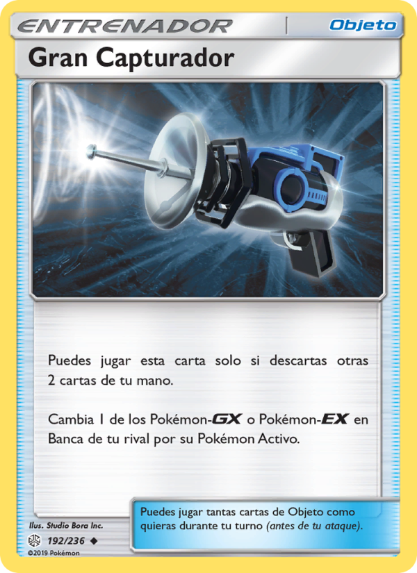 Gran Capturador 192 — Cosmic Eclipse (Spanish Pokémon TCG card)