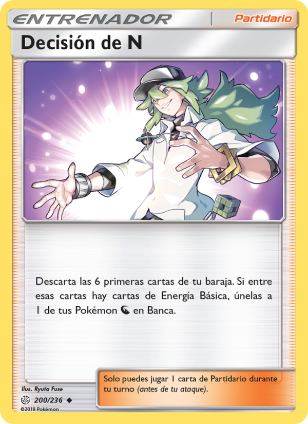 Decisión de N 200 — Cosmic Eclipse (Spanish Pokémon TCG card)