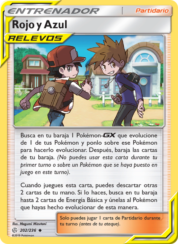 Rojo y Azul 202 — Cosmic Eclipse (Spanish Pokémon TCG card)