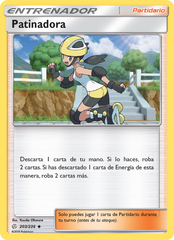 Patinadora 203 — Cosmic Eclipse (Spanish Pokémon TCG card)