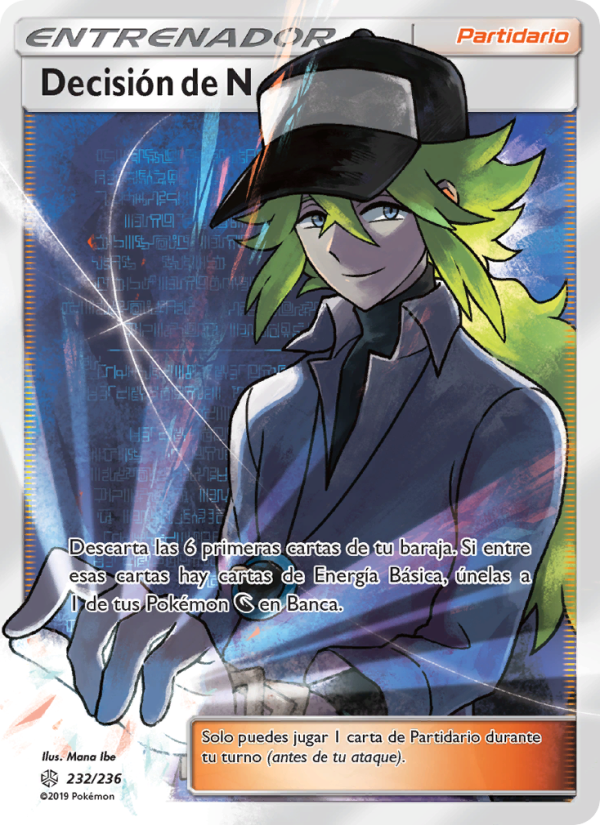 Decisión de N 232 — Cosmic Eclipse (Spanish Pokémon TCG card)