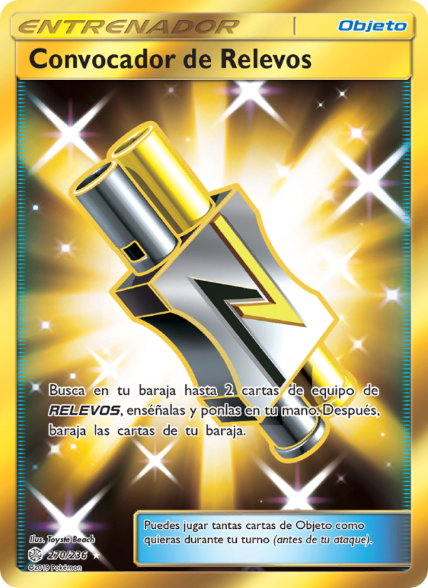 Convocador de Relevos 270 — Cosmic Eclipse (Spanish Pokémon TCG card)