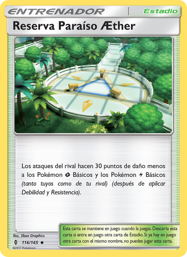 Reserva Paraíso Æther 116 — Guardians Rising (Spanish Pokémon TCG card)