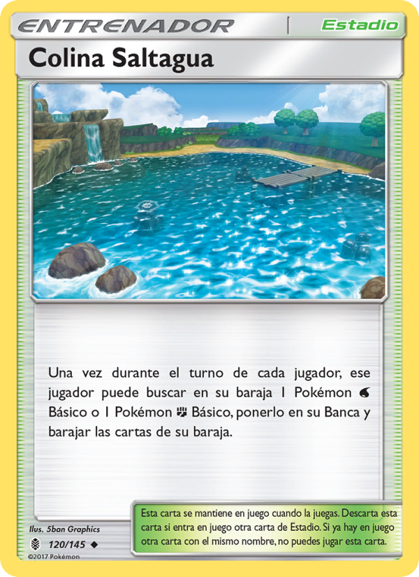 Colina Saltagua 120 — Guardians Rising (Spanish Pokémon TCG card)