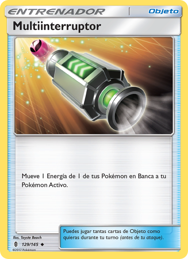 Multiinterruptor 129 — Guardians Rising (Spanish Pokémon TCG card)
