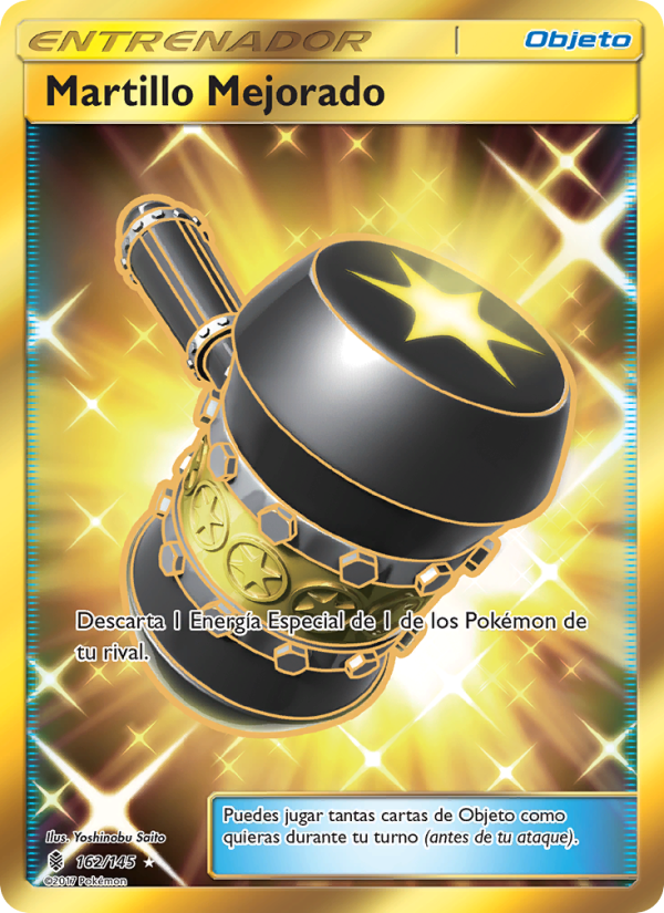 Martillo Mejorado 162 — Guardians Rising (Spanish Pokémon TCG card)