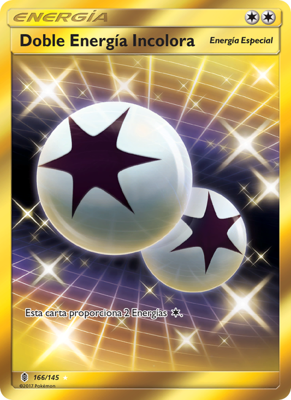 Doble Energía Incolora 166 — Guardians Rising (Spanish Pokémon TCG card)