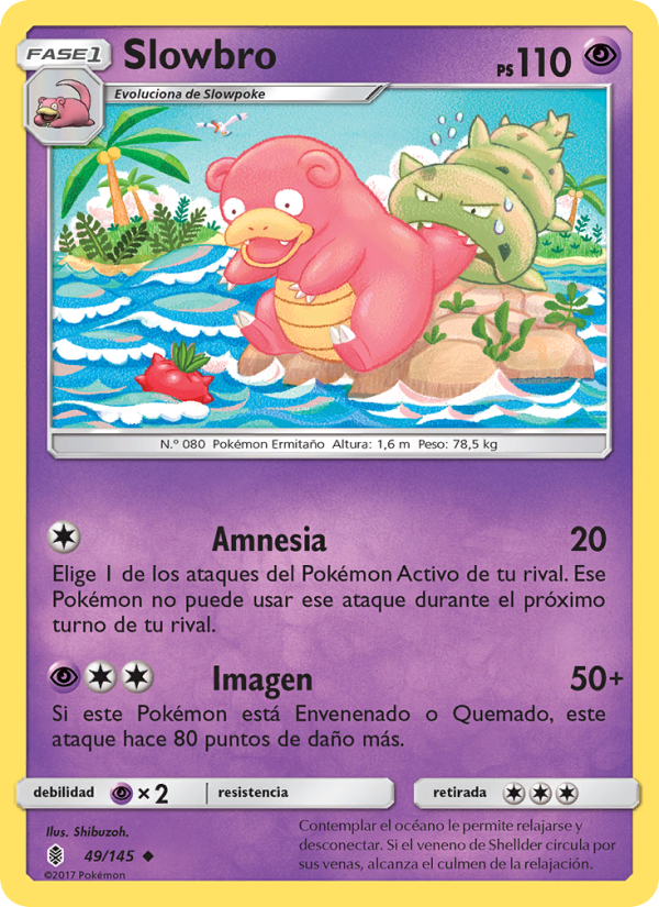 Slowbro 49 — Guardians Rising (Spanish Pokémon TCG card)